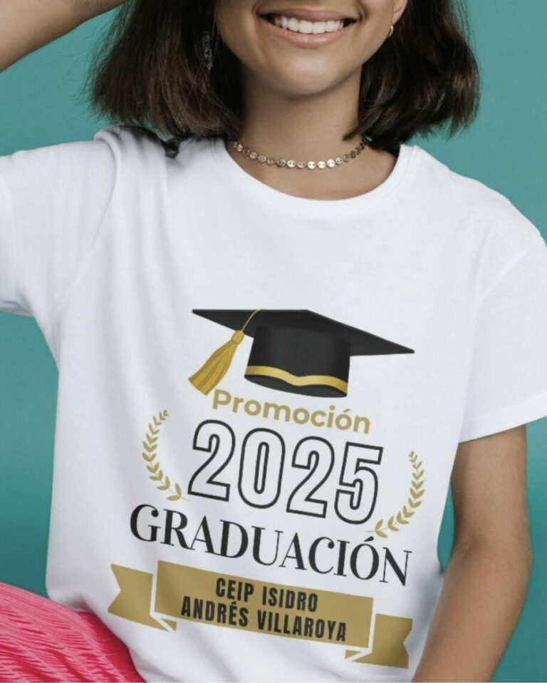 camiseta serigrafiada graduacion 2026
